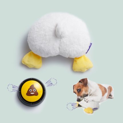 Fuzzwoof Hilarious Farting Butt Plush Dog Toys